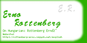 erno rottenberg business card